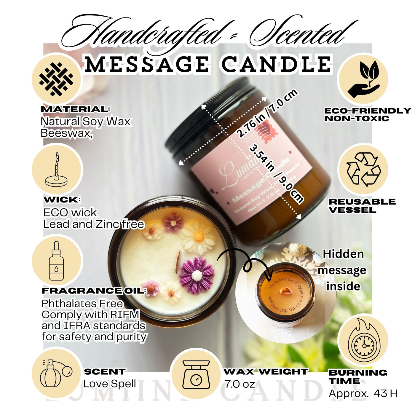 Customized Message Candle📝