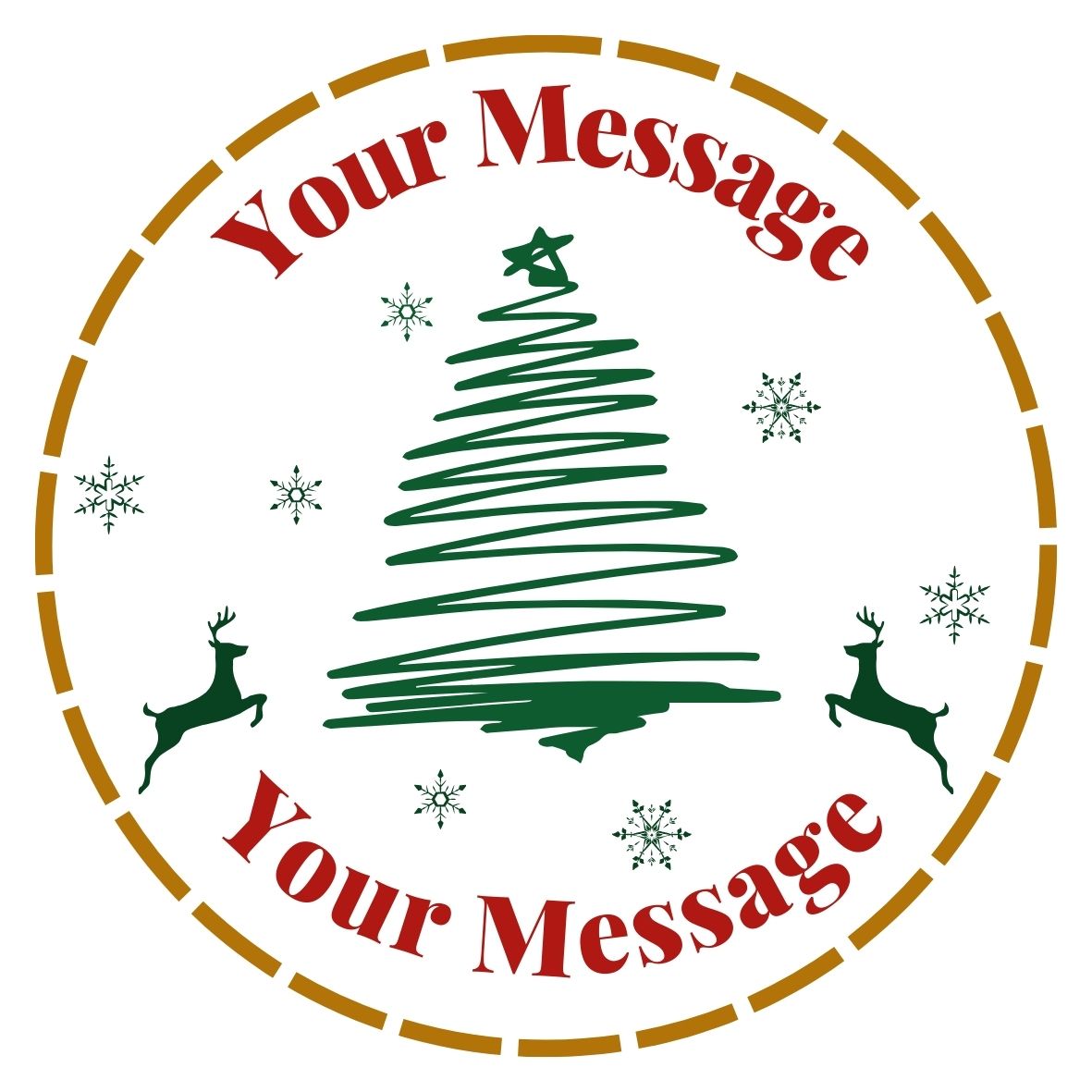 Customized Message Candle 🌲 Christmas Edition 🌲