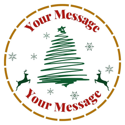 Customized Message Candle 🌲 Christmas Edition 🌲