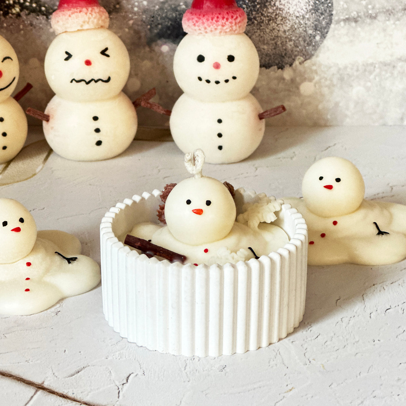 Melting Snowman Scented Candle