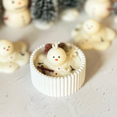 Melting Snowman Scented Candle