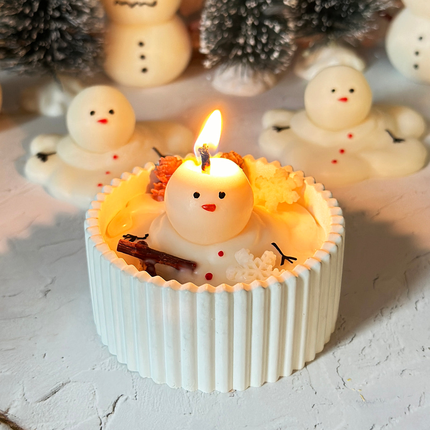 Melting Snowman Scented Candle