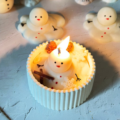 Melting Snowman Scented Candle