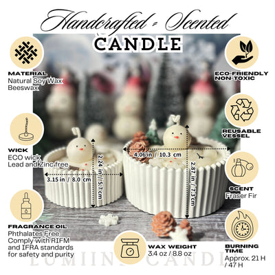 Melting Snowman Scented Candle