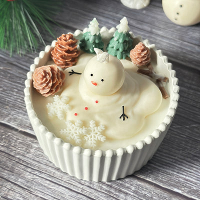 Melting Snowman Scented Candle