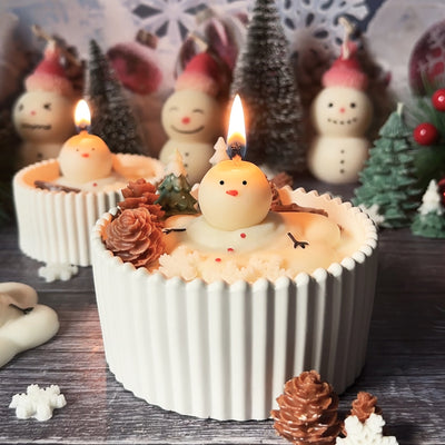 Melting Snowman Scented Candle