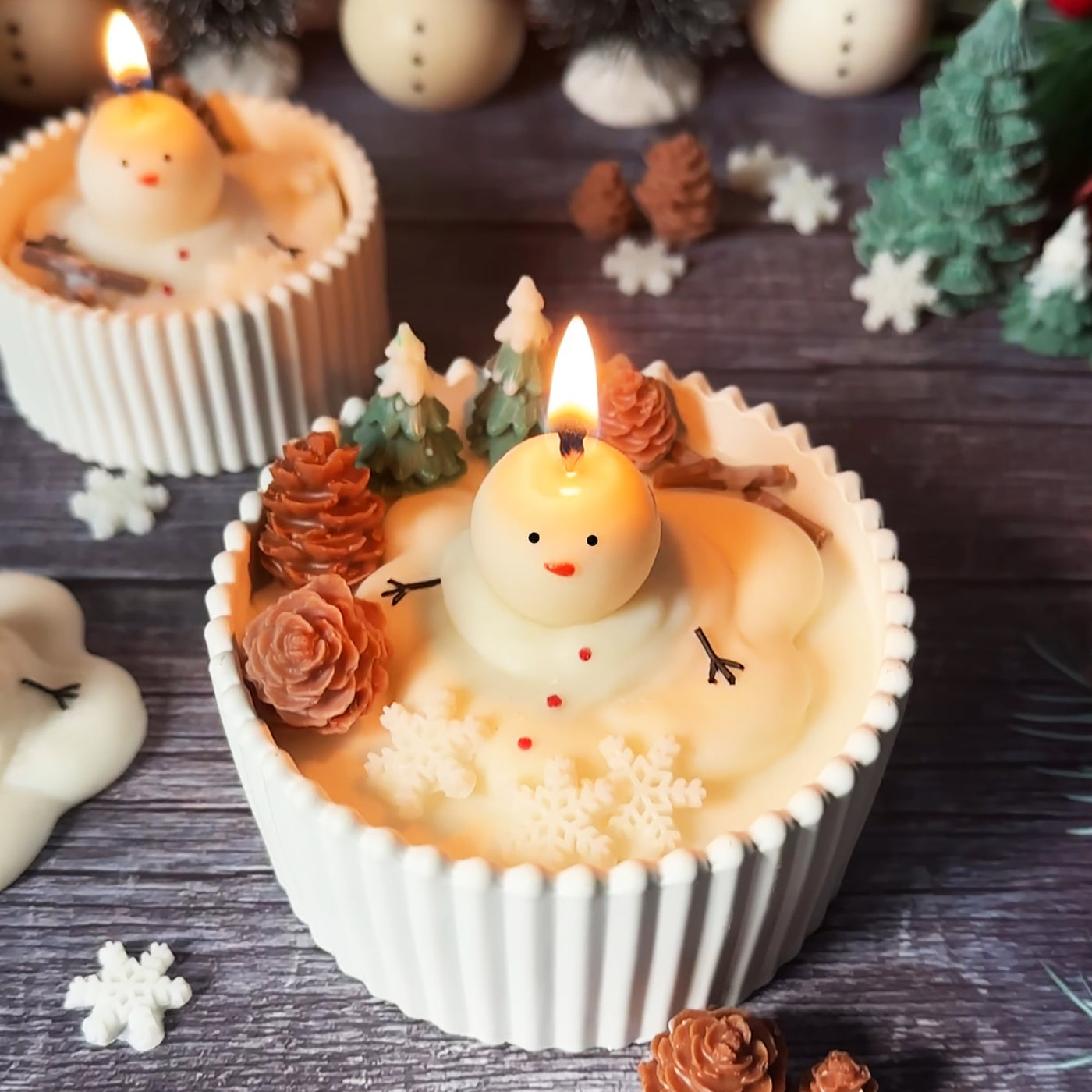 Melting Snowman Scented Candle