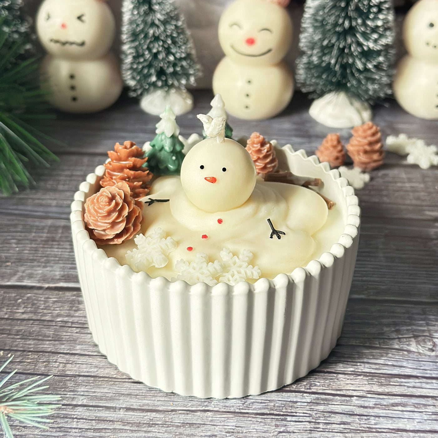 Melting Snowman Scented Candle