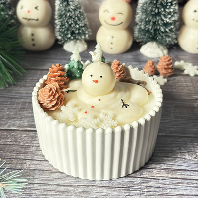 Melting Snowman Scented Candle