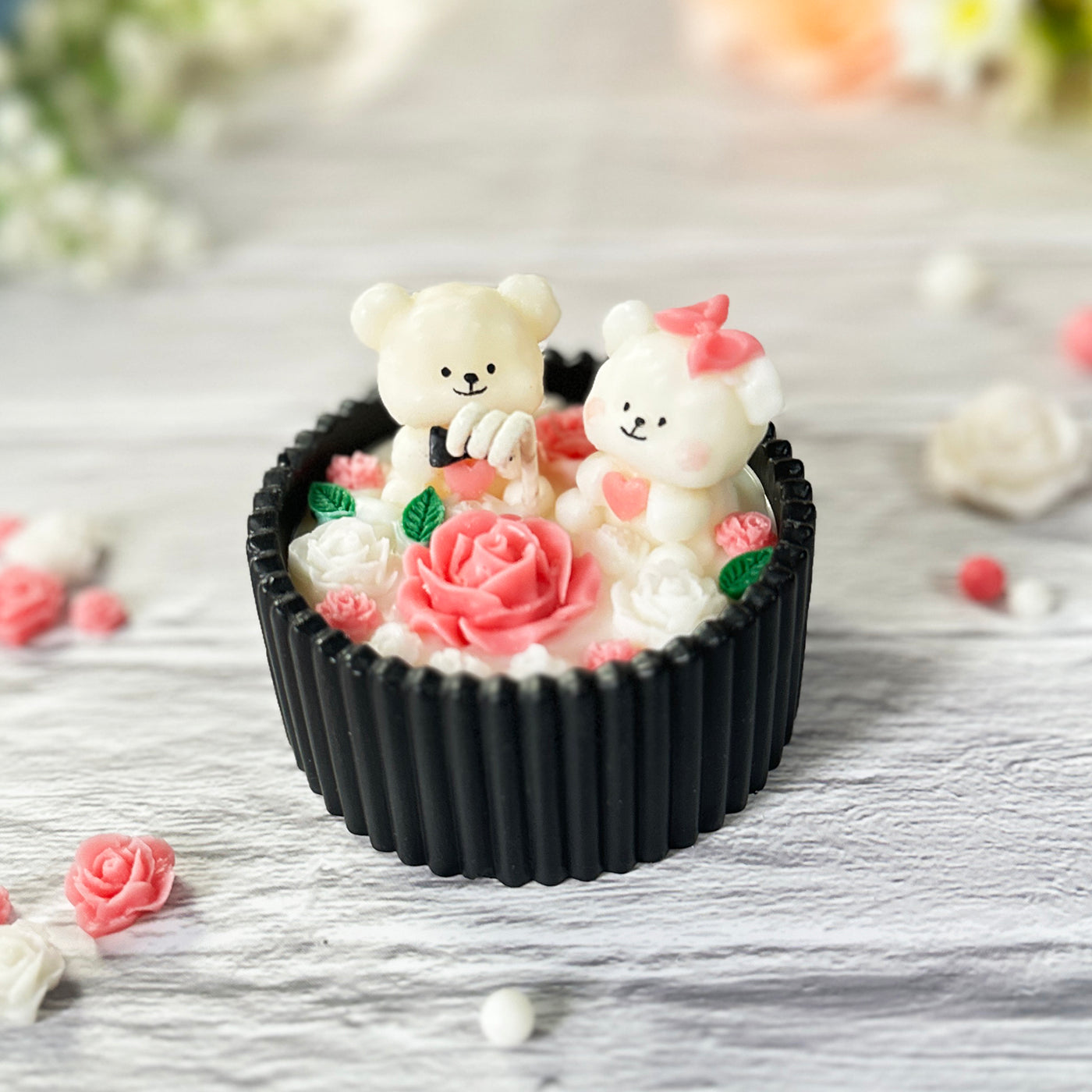 Forever Love Bears Candle [Personalized]
