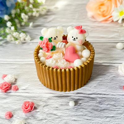Forever Love Bears Candle [Personalized]