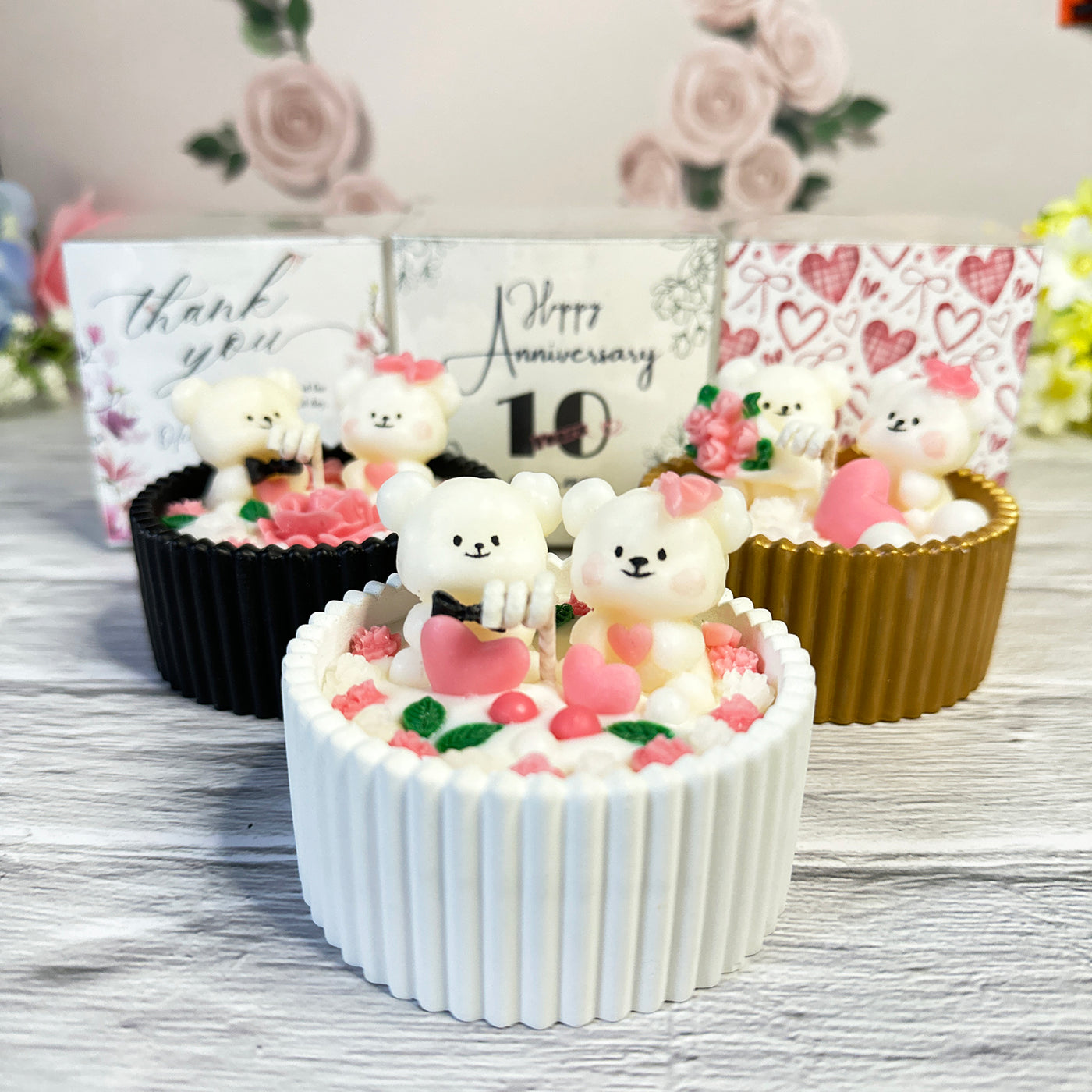 Forever Love Bears Candle [Personalized]