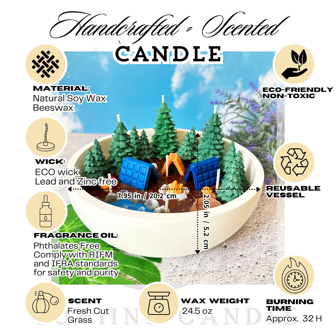 Mega Wilderness Camping Candle 🏕