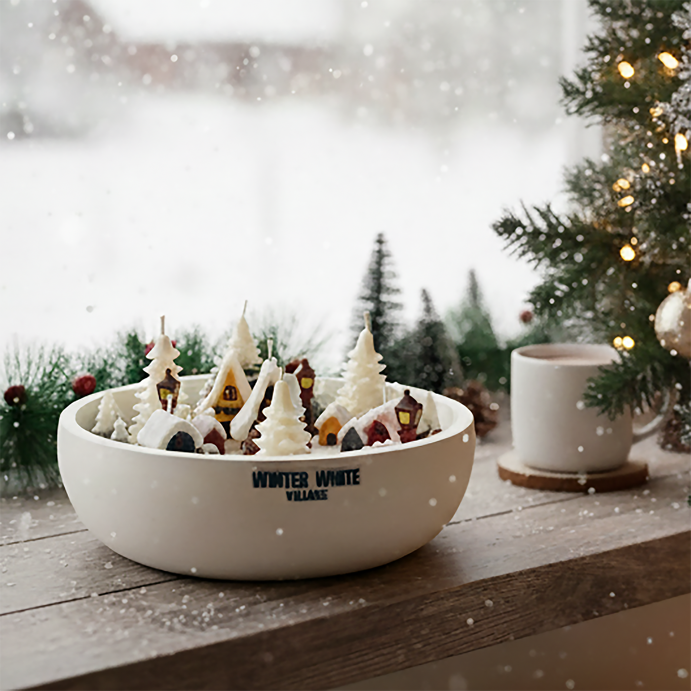 Winter White Village Candle ❄️🏘❄️