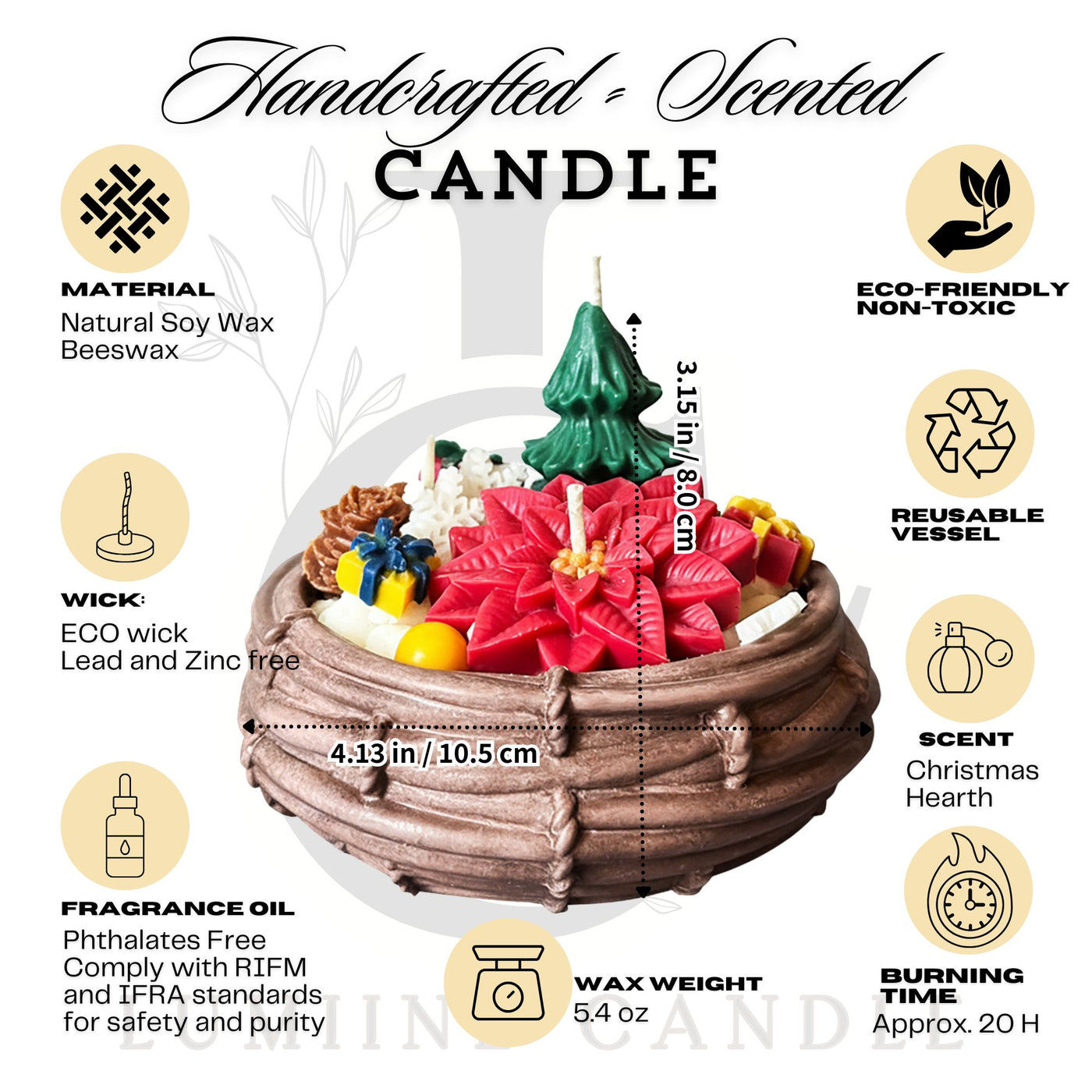 Basket of Joy Christmas Candle 🌺.
