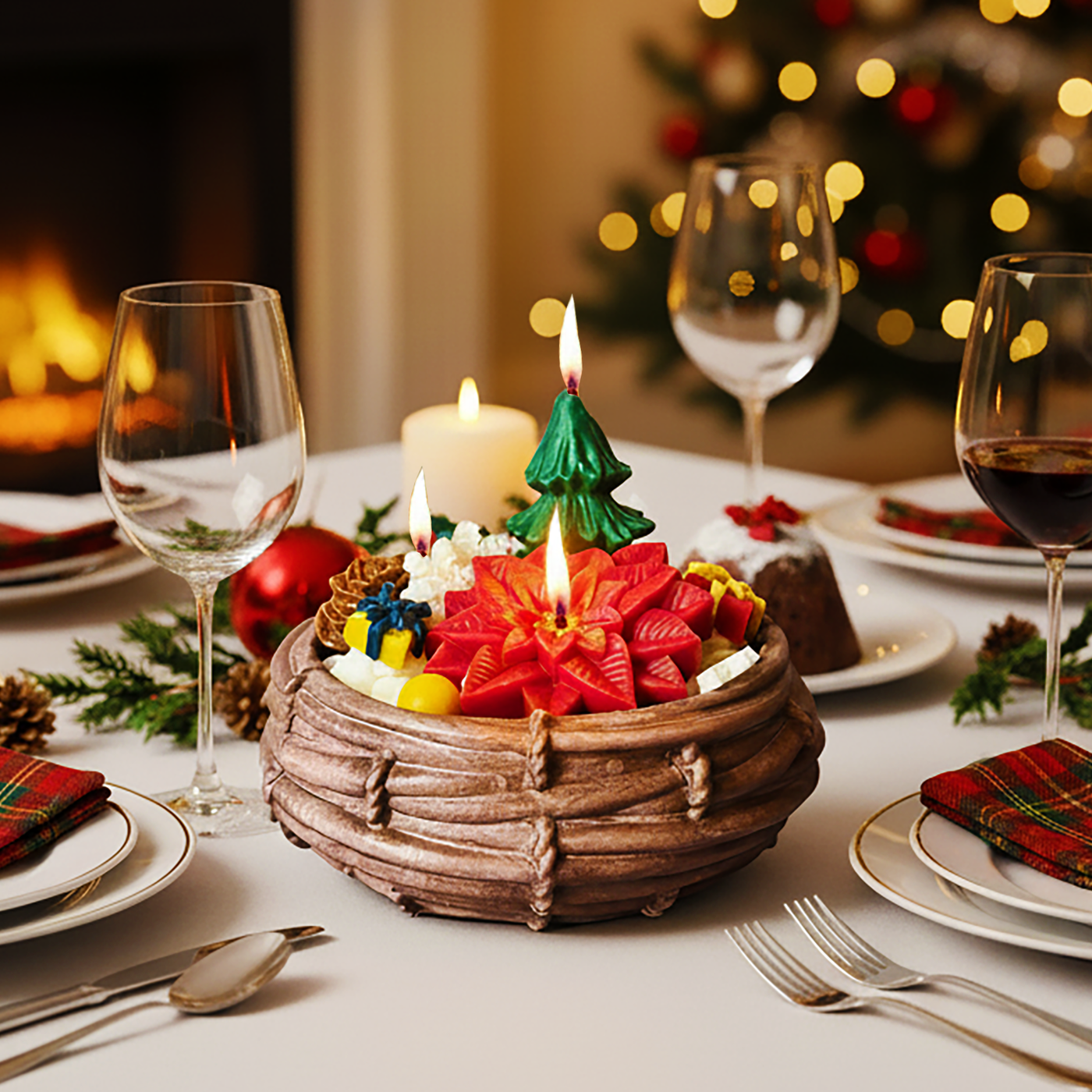 Basket of Joy Christmas Candle 🌺.