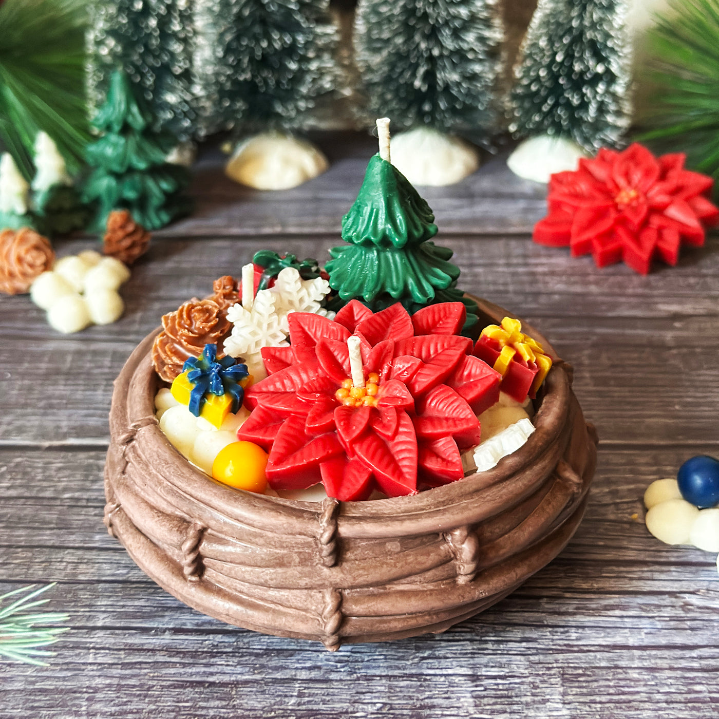 Basket of Joy Christmas Candle 🌺.