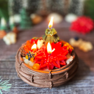 Basket of Joy Christmas Candle 🌺.