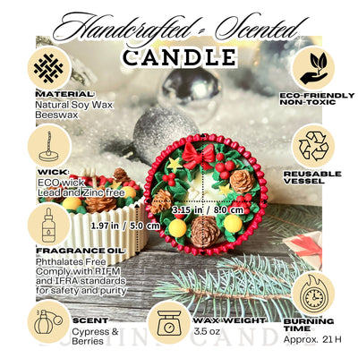Xmas Wreath Scented Candle