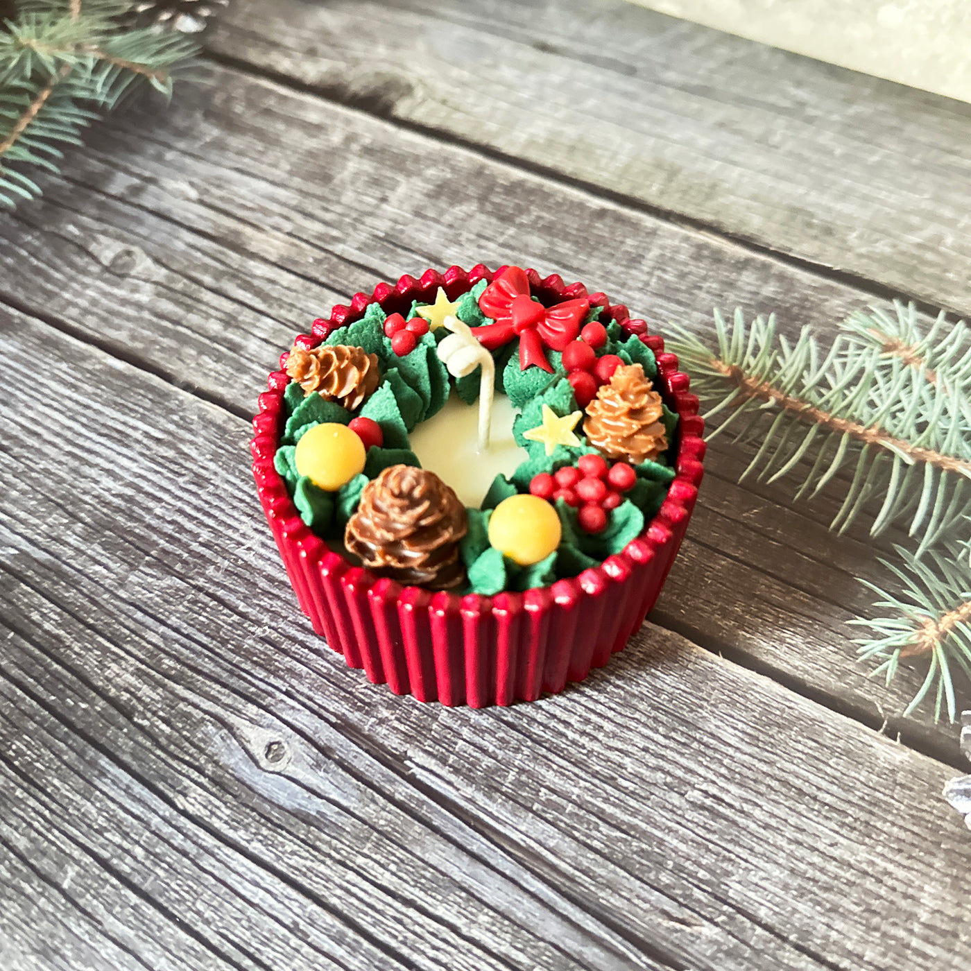 Xmas Wreath Scented Candle