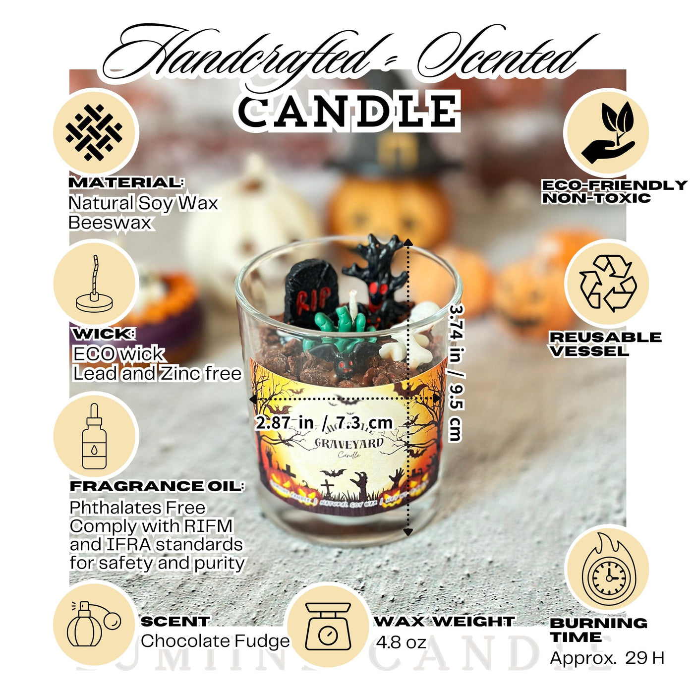 Halloween Graveyard Scented Candle