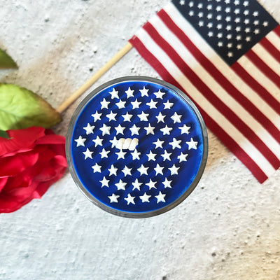 Flag 🇺🇸 Candle ❤️💙 ~ 🌱 Refillable 🌱