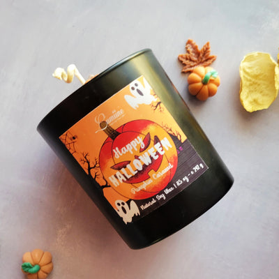 Spooky Pumpkin Candle 🎃