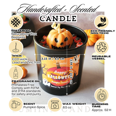 Spooky Pumpkin Candle 🎃