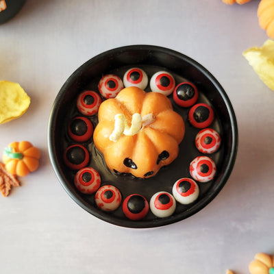 Spooky Pumpkin Candle 🎃