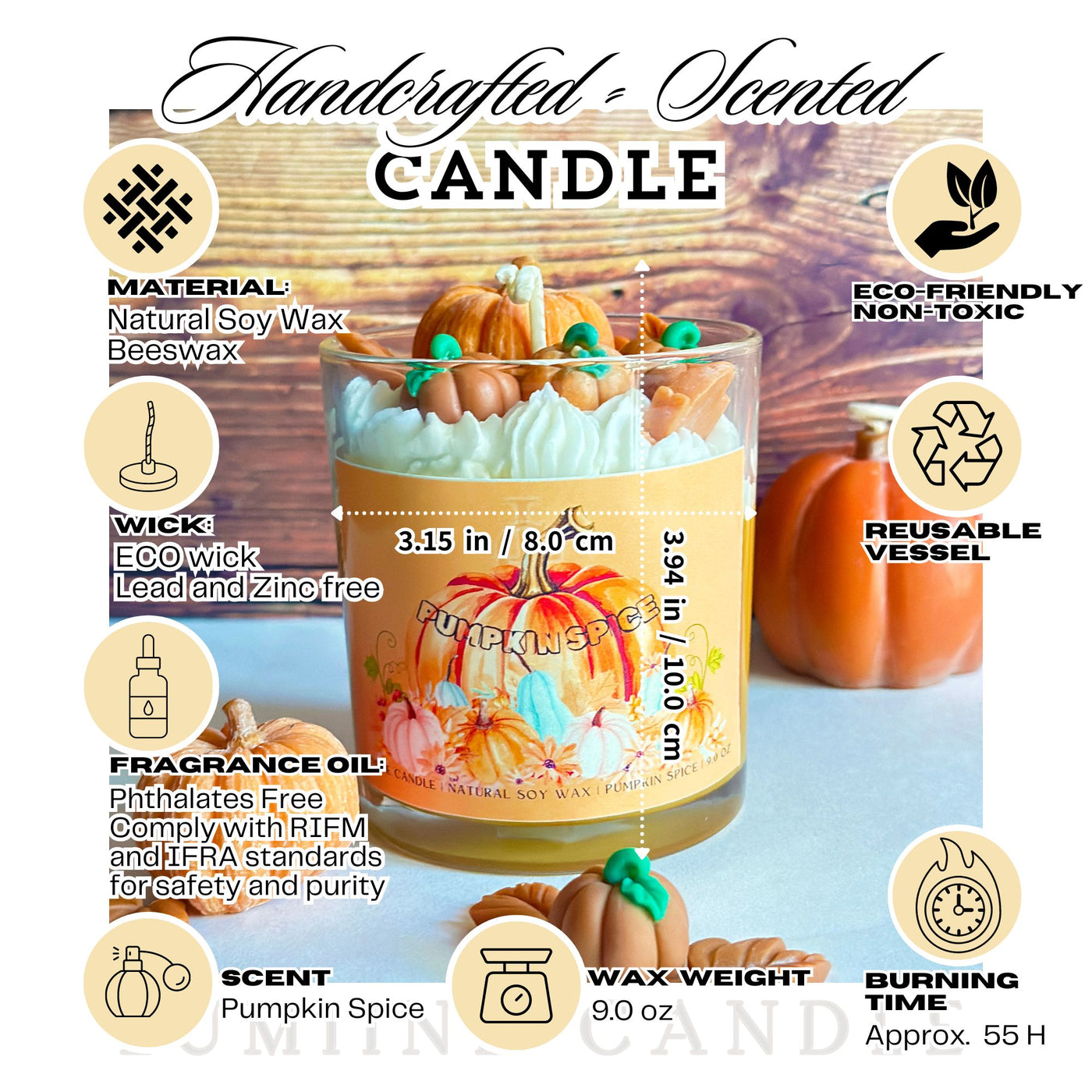 Pumpkin Spice Scented Candle