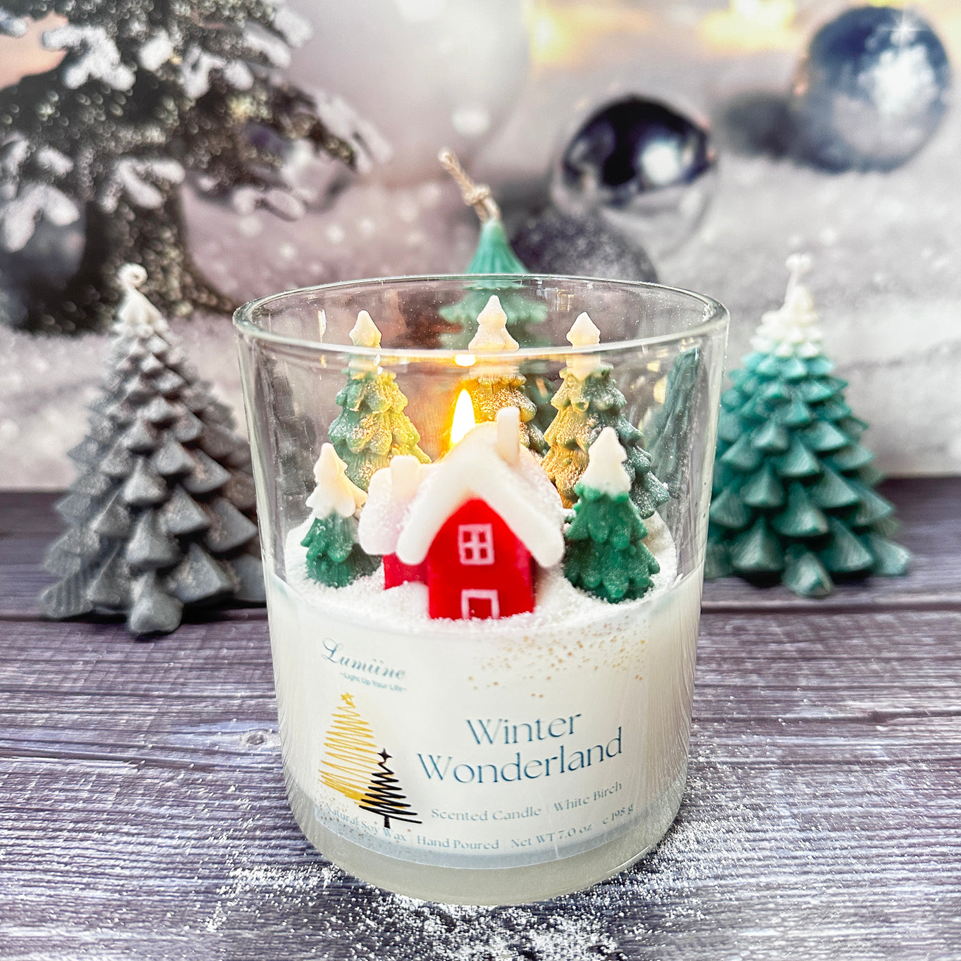 Winter Wonderland Scented Candle ~ 🌱 Refillable 🌱