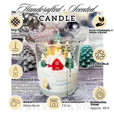 Winter Wonderland Scented Candle ~ 🌱 Refillable 🌱