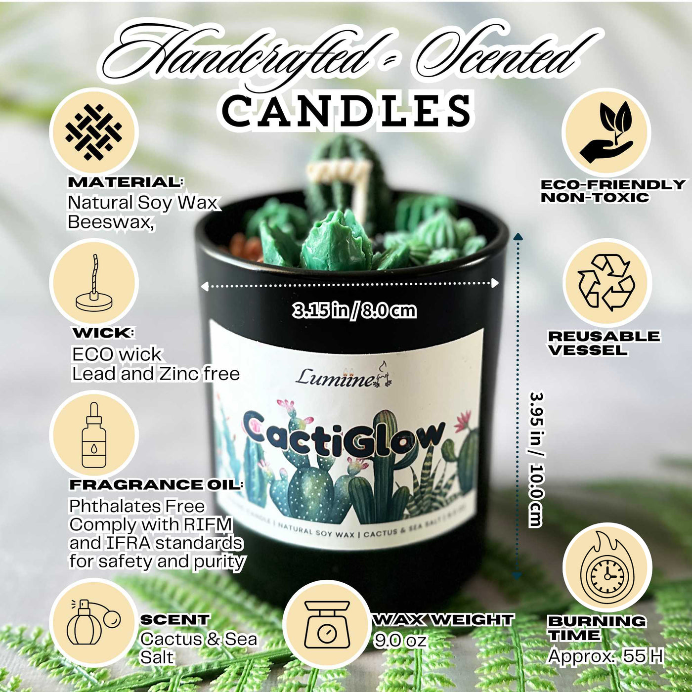 Cacti Glow Candle 🌵