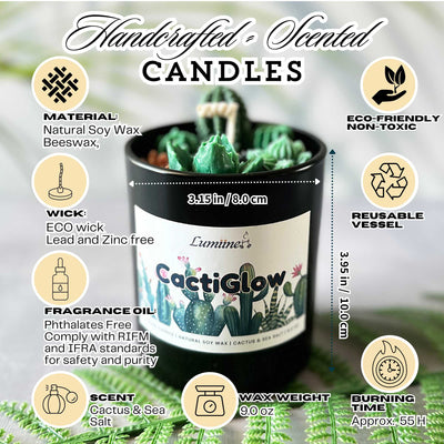Cacti Glow Candle 🌵