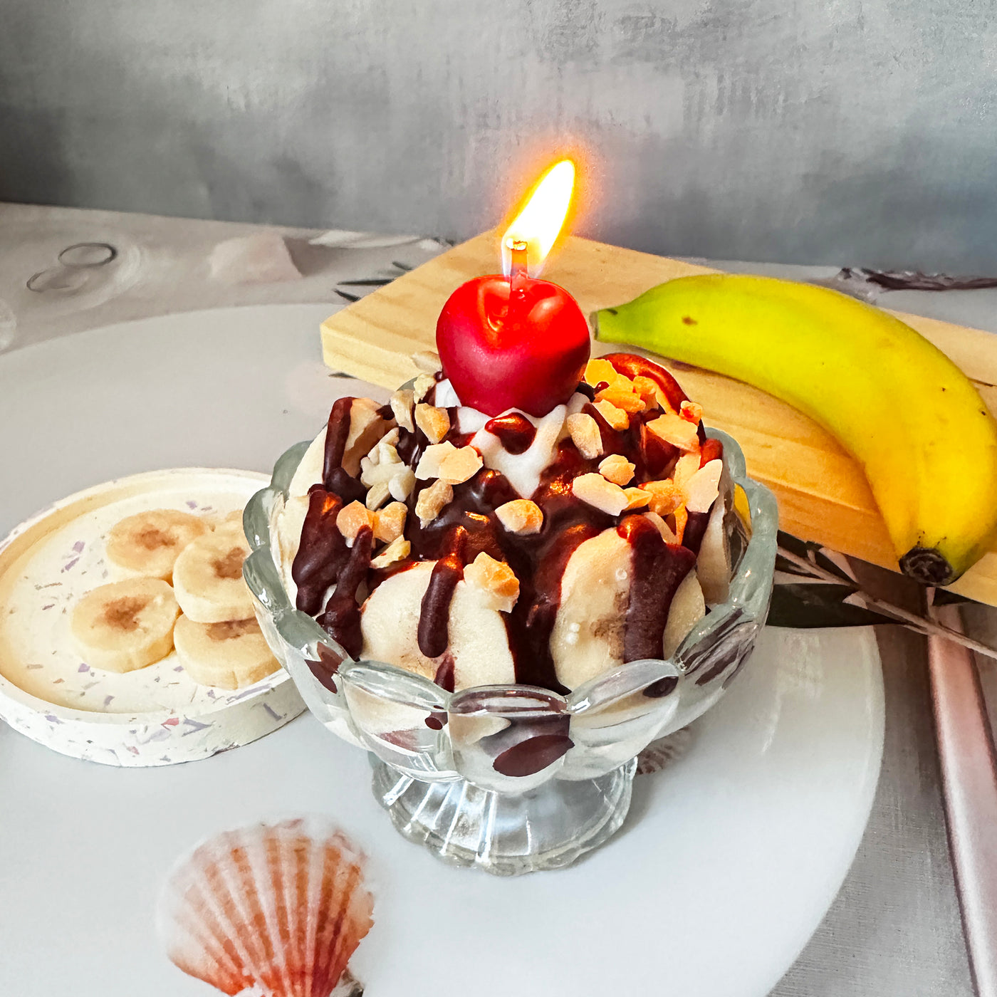 Banana Nut Sundae Candle