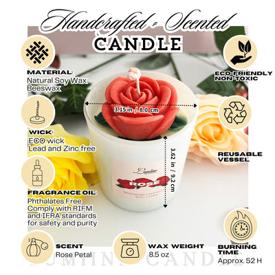Rosy Glow Candle 🌷