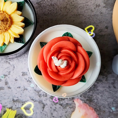 Rosy Glow Candle 🌷