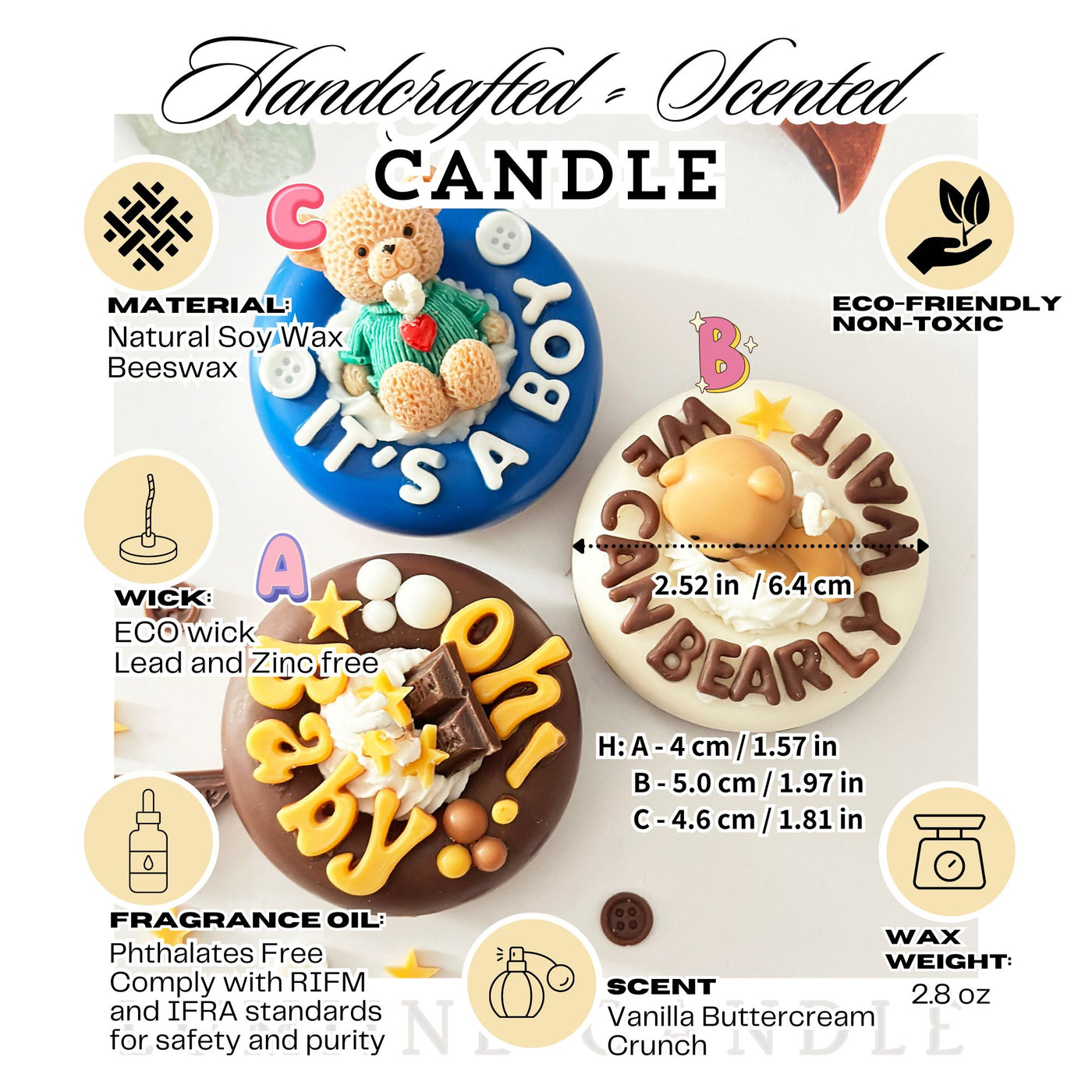 Baby Shower Candle - It's A Boy