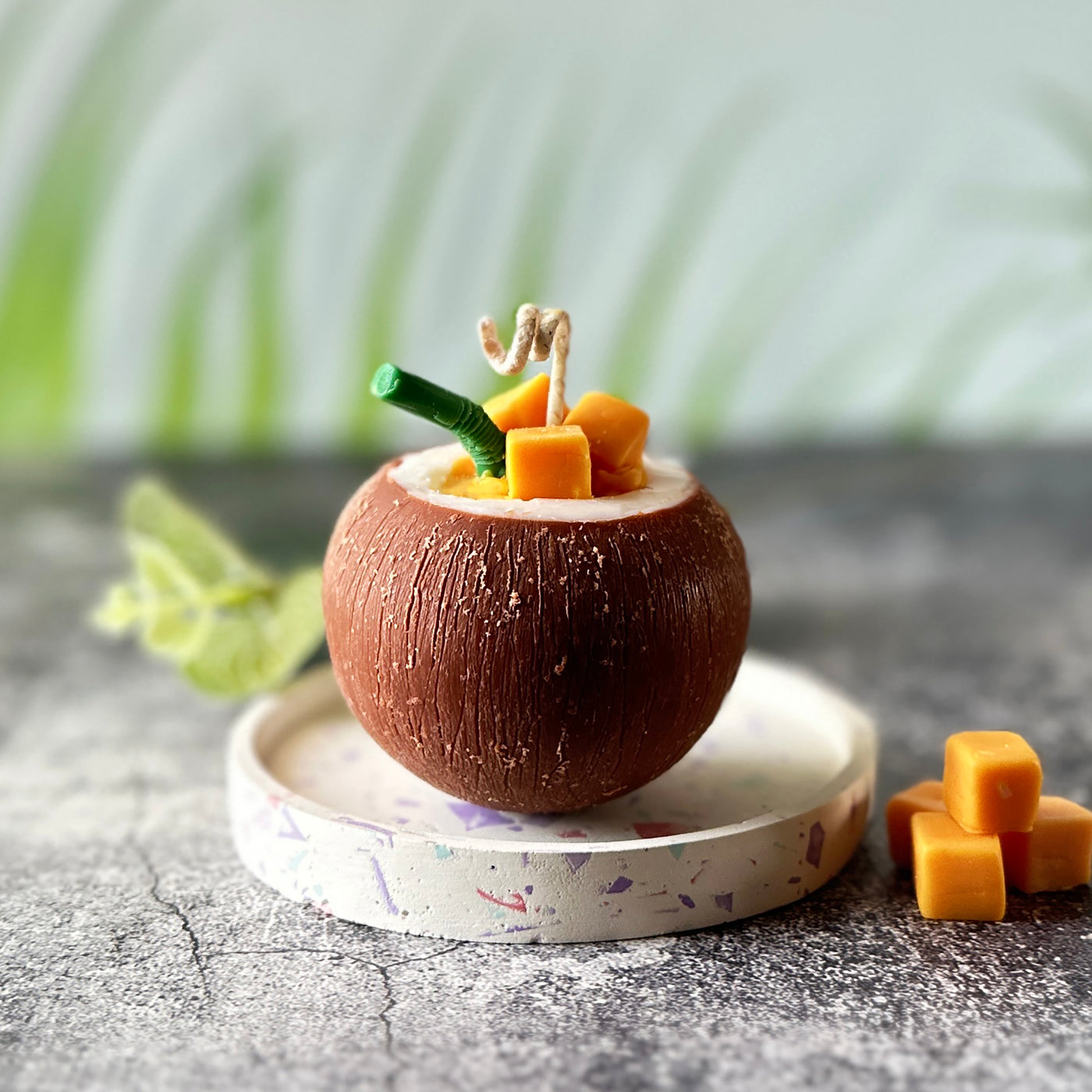 Coconut Mango Scented Candle 🥥🥭