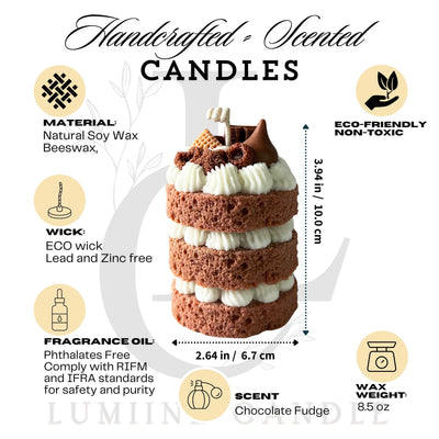Sweet Chocolate | Macaron Cake Candle