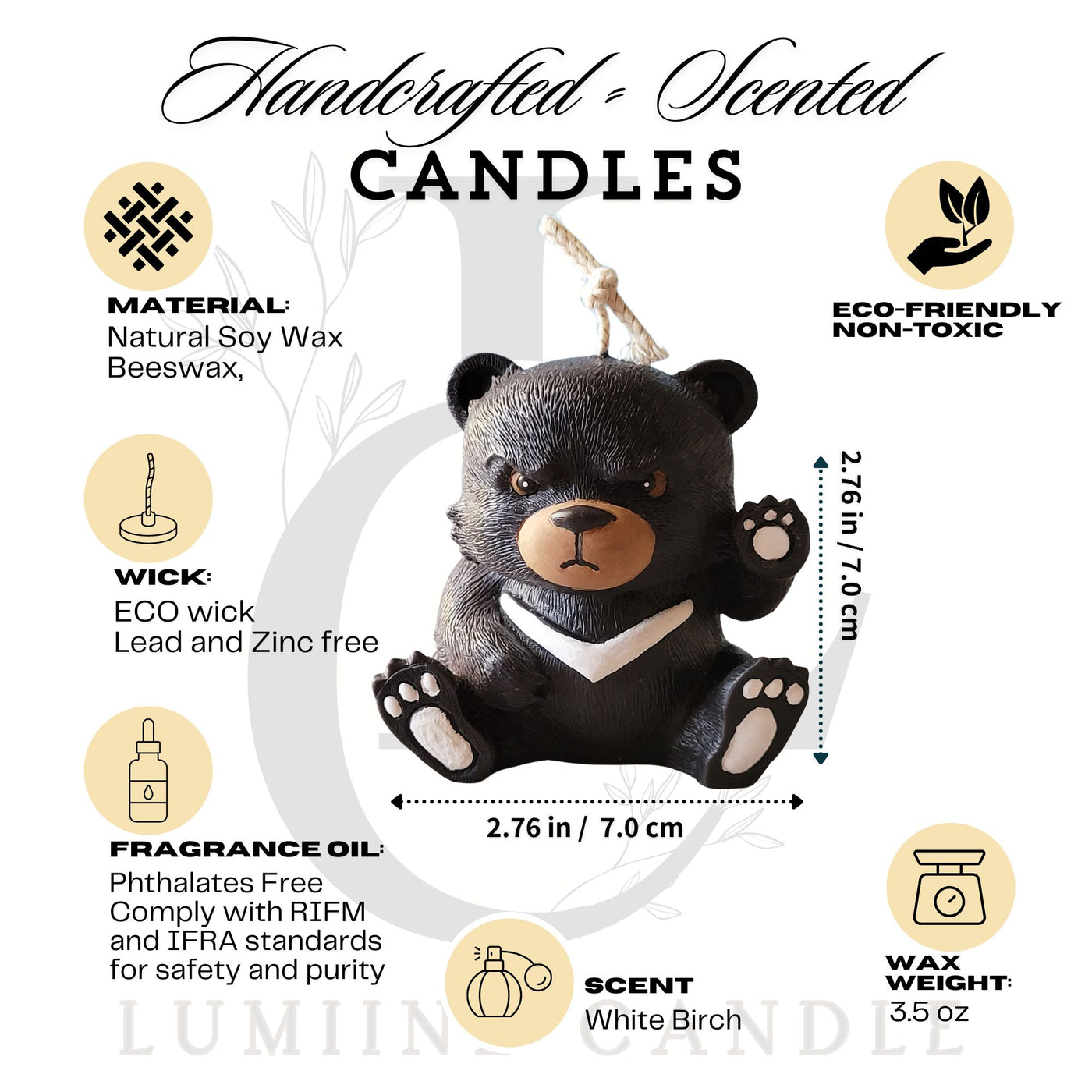 Grumpy Bear Candle 🐻
