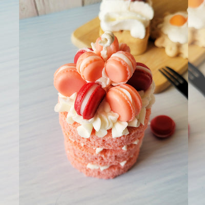 Sweet Chocolate | Macaron Cake Candle