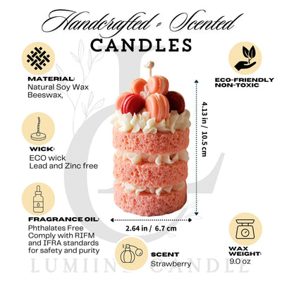 Sweet Chocolate | Macaron Cake Candle