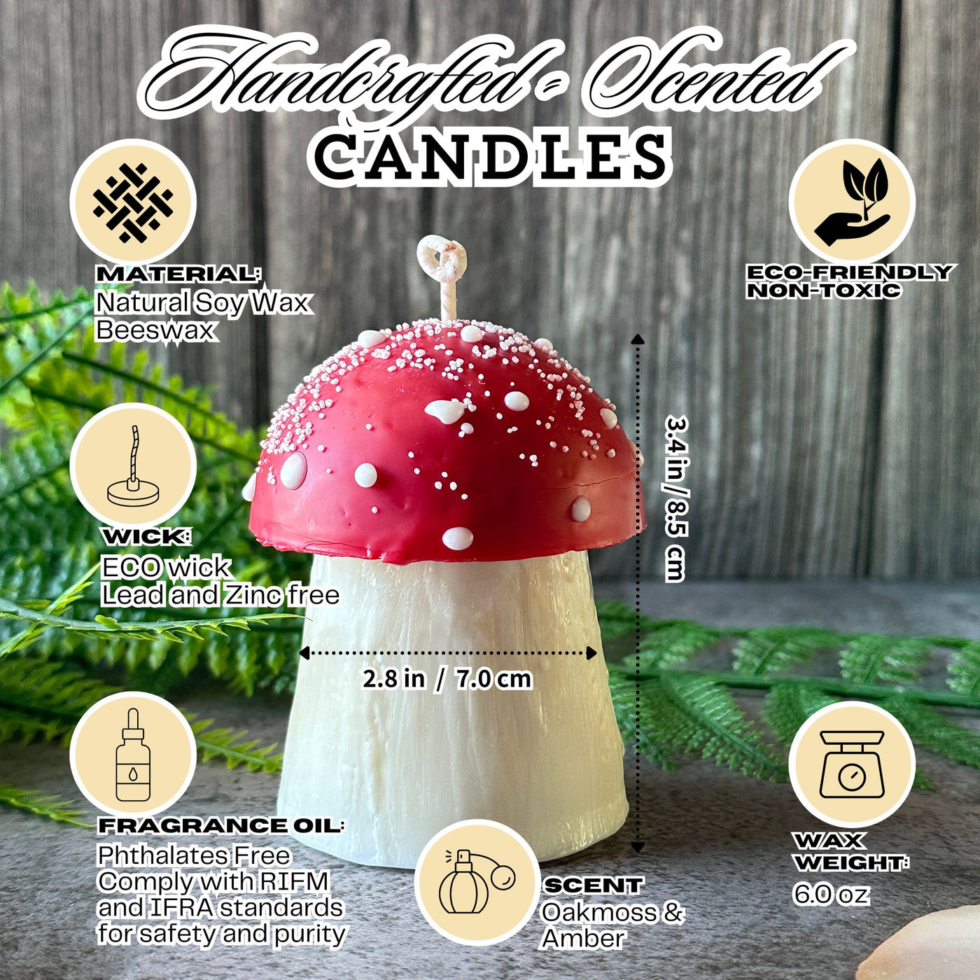 Mushroom Candles 🍄