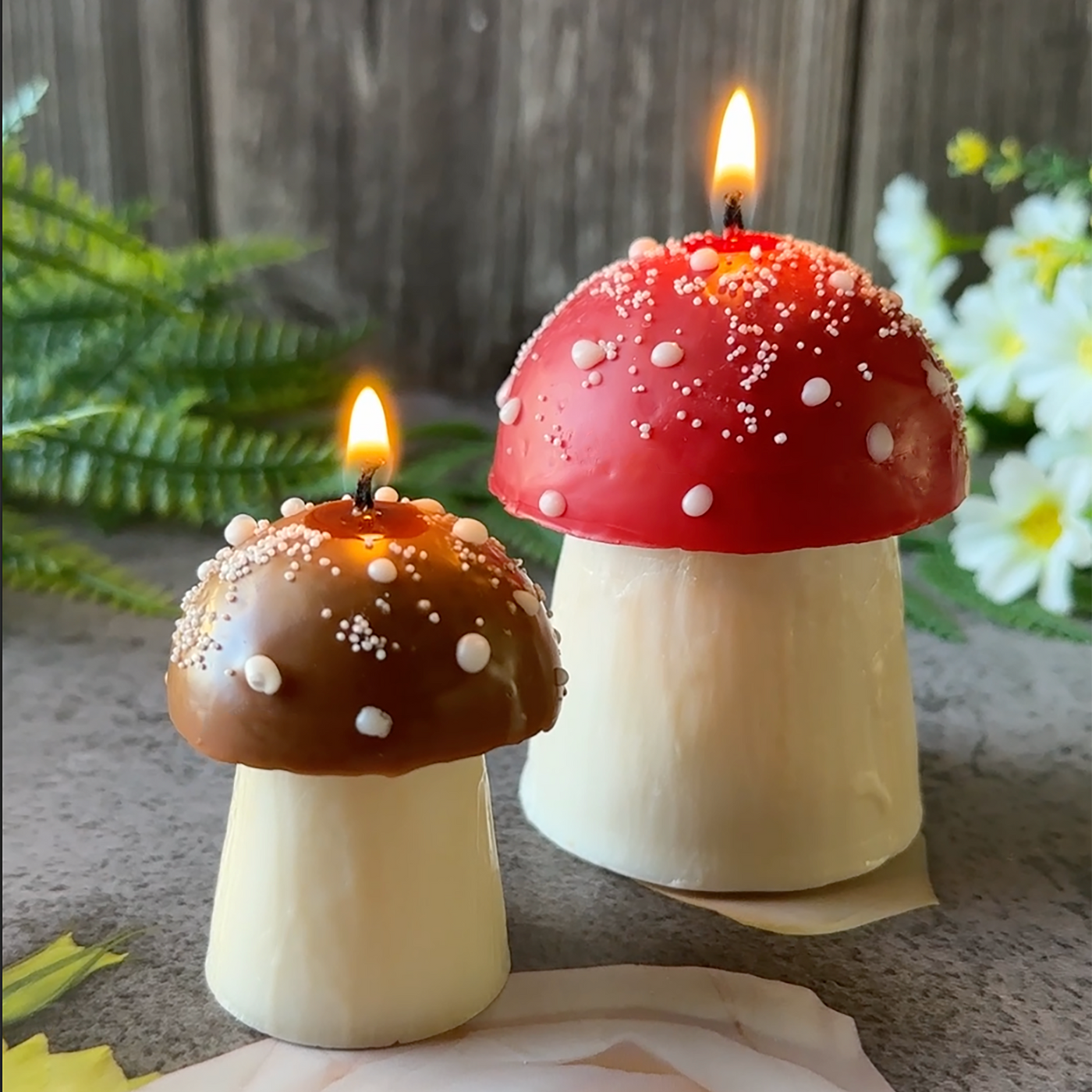 Mushroom Candles 🍄