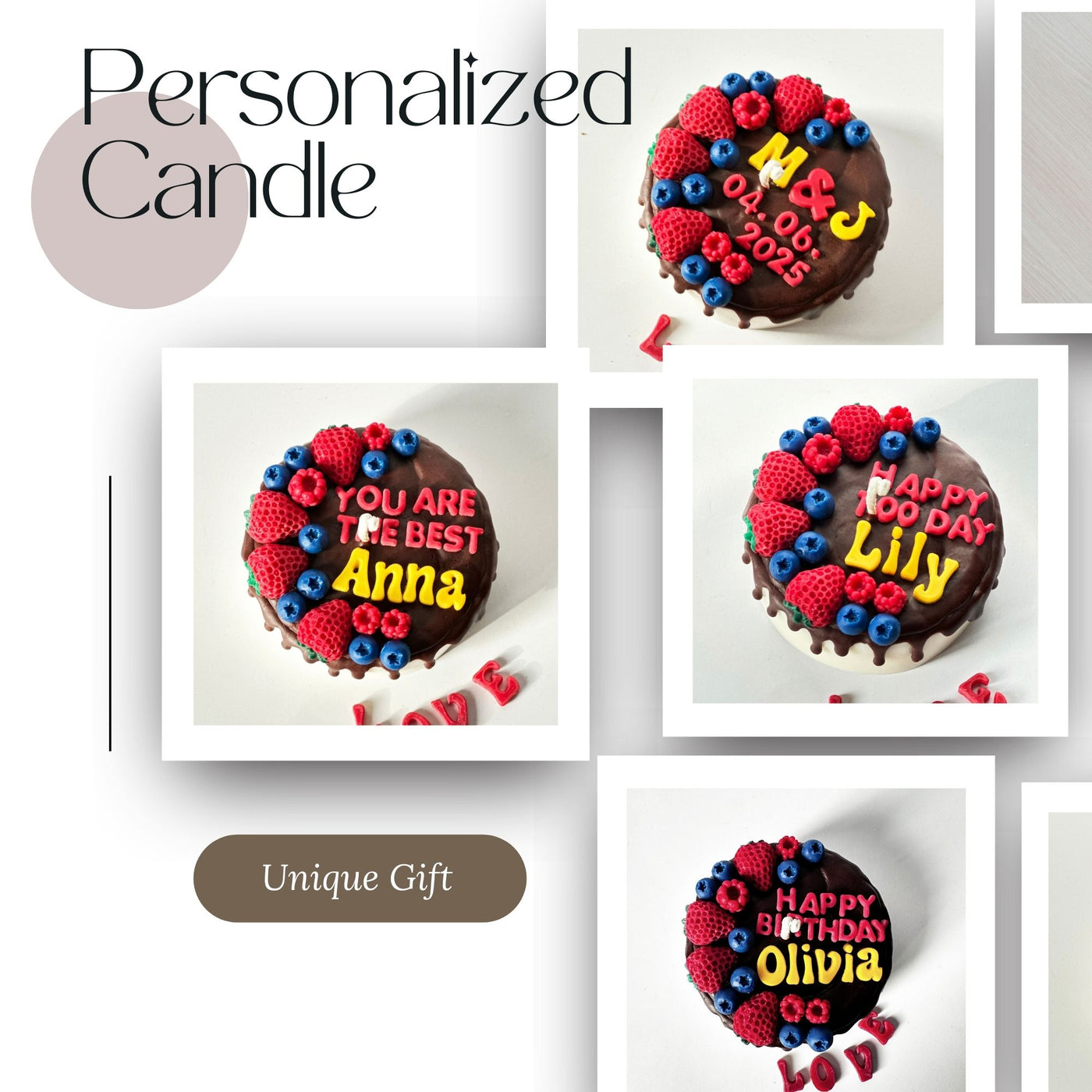 Personalized Berry Bliss Candle