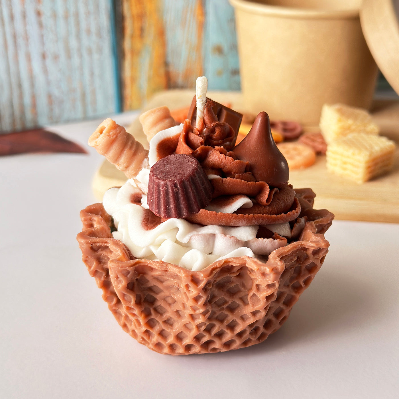 Soft Serve Ice Cream Candle
