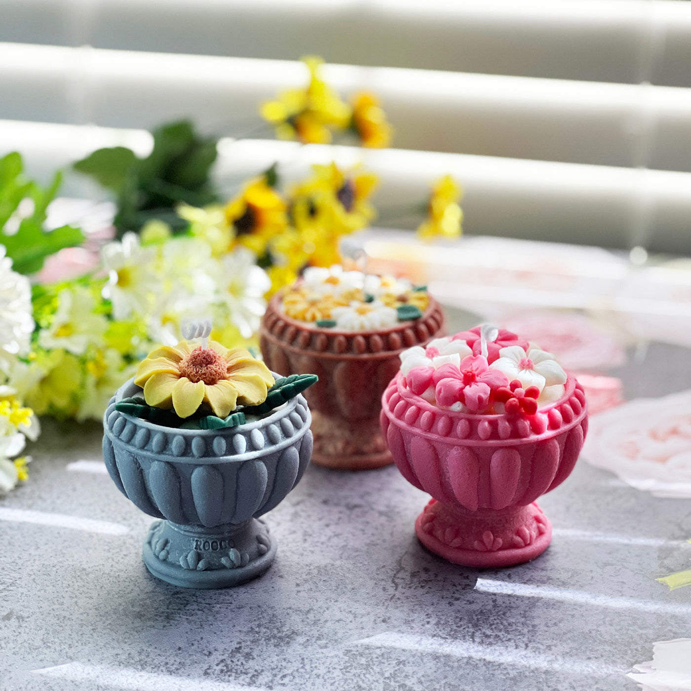 Blossom Flowers Candle 💐