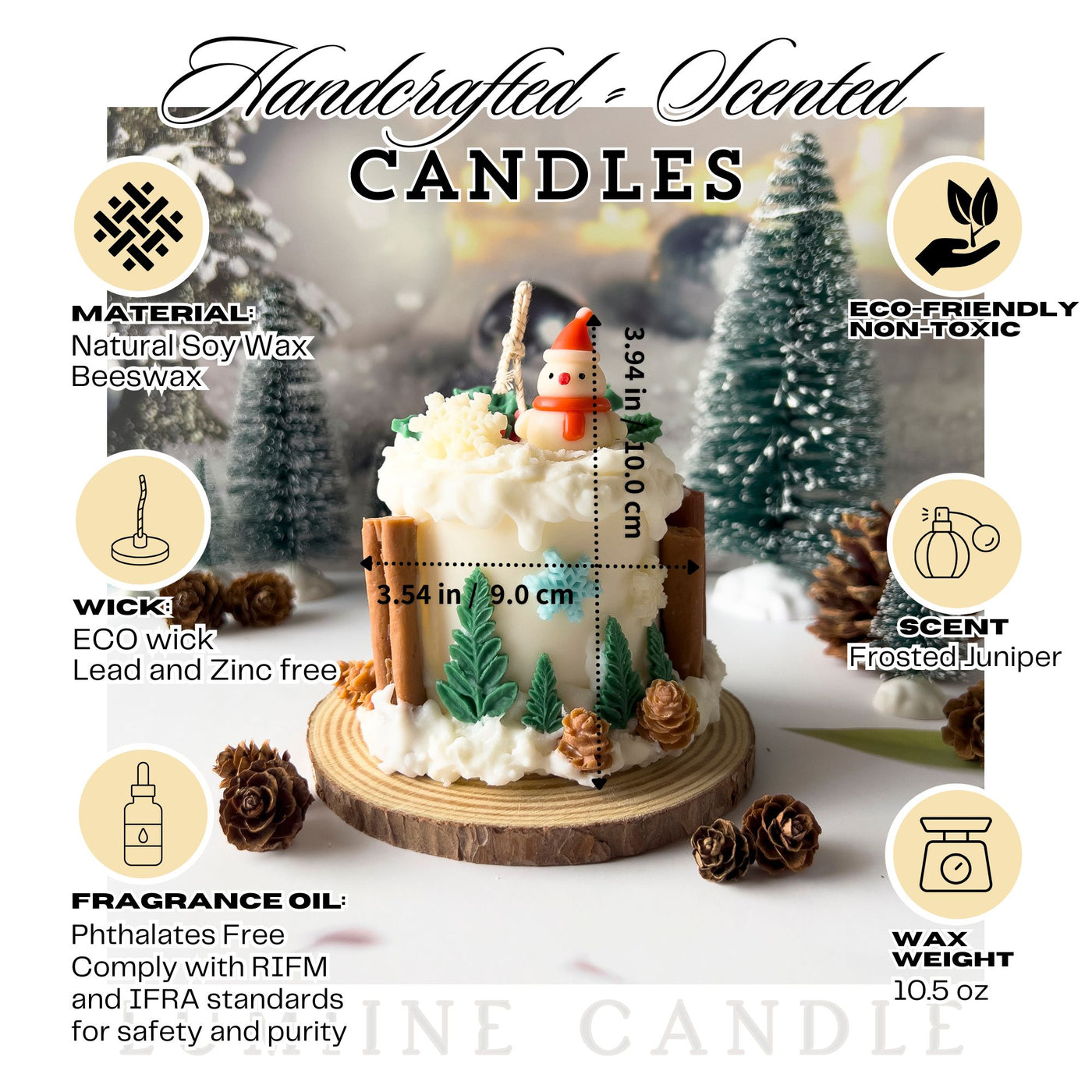 White Christmas Scented Candle ☃️