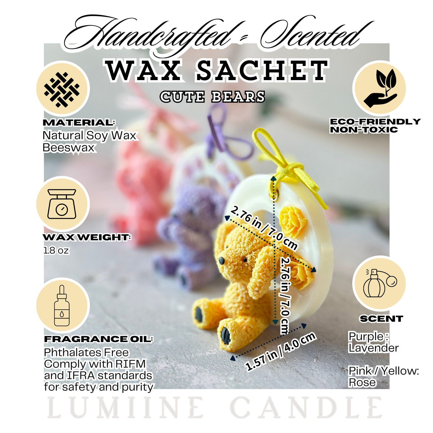 Scented Wax Sachets_Little Bear | Air Freshener